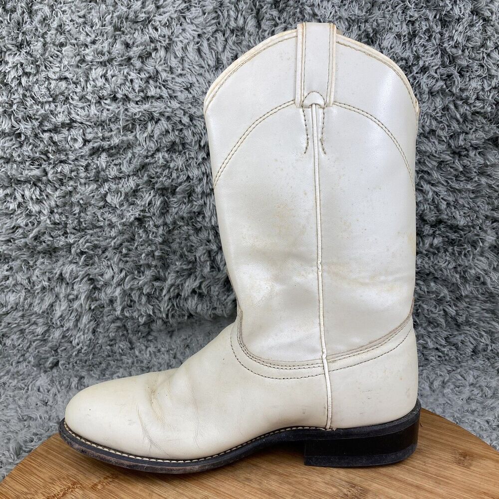 Laredo Western Boots Women's Size 6.5 M Cowboy Pearl White - Picture 6 of 10